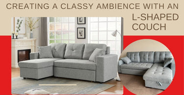 OUTLINING SOPHISTICATION: CREATING A CLASSY AMBIENCE WITH AN L-SHAPED COUCH