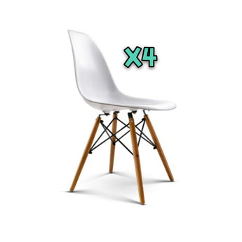 Eames Chairs Set of 4 - White Colour