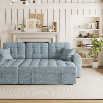 Rolin 2.7M L Shaped Functional Fabric Corner Sofa Bed