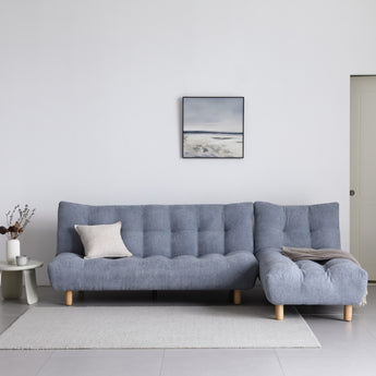 New Advent 3 Seats Futon Design Lounge L Shape Sofa Bed SA160