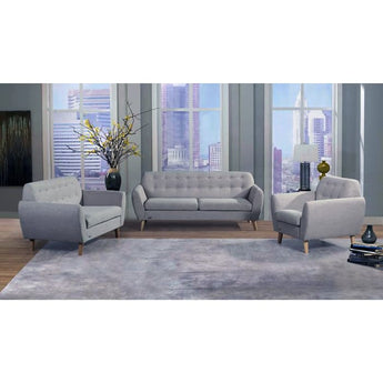 EH2719 Grey Fabric 1-Seater/2-Seater/3-Seater Sofa Set / Sofa Suite