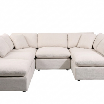Cloud Modular 6 Seater U-Shape Couch (including Ottoman)