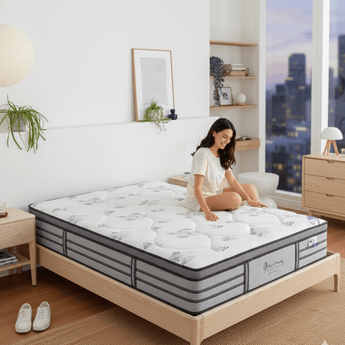 Firm Euro Top Natural Latex 7 Zone Pocket Spring Rolled Up Mattress BD2011B