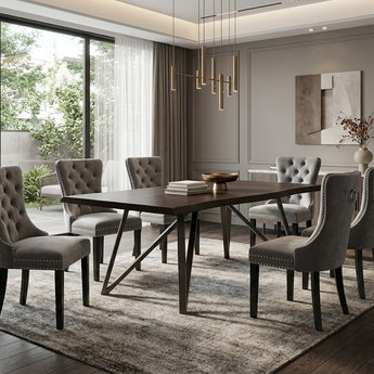 Walnut Oak Veneer Dining Table DT2000