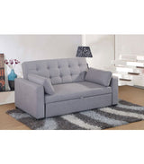 EH641 Grey Fabric Two-Seater Pull Out Sofa Bed