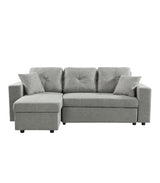 GILBERT Functional Pull Out L Shape Sofa Bed with Storage