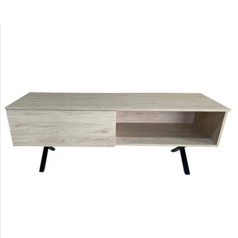 Modern Concise Stylish Oak & Black Colour 160CM TV Cabinet