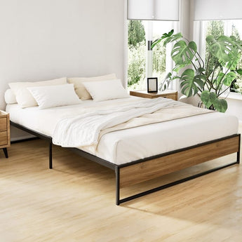 Bed Frame Metal Bed Frame Bed Base - Queen Size only-Elechome