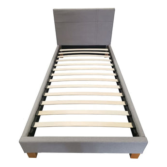 Carter EH1002 Modern Concise Grey Fabric Bed Frame