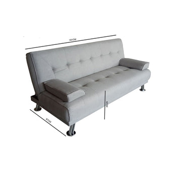 EH903 Black PU Leather or Grey Fabric Folding /Futon Sofa Bed