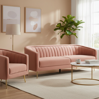 VENUS Velvet Fabric 1 Seater/3 Seater Sofa Set / Sofa Suite