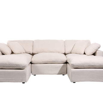 Cloud Modular 5 Seater U-Shape Couch (including 2 Ottomans)
