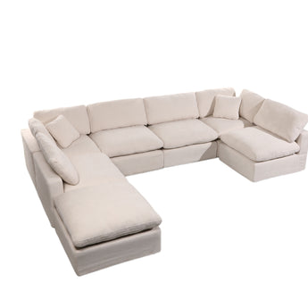 Cloud Modular 7 Seater U-Shape Couch (including Ottoman)